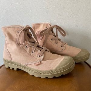 Palladium Pampa Rose Pink High Top Hiking Boots